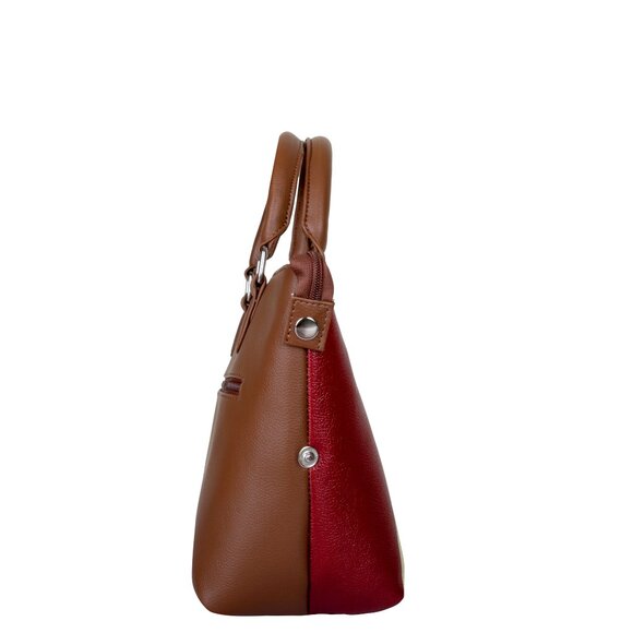 Printed Leather 3-in-1 Convertible Top Handle Crossbody Bag for Women- Daily Use - Picture 13 of 16